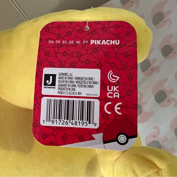 Pokemon (Pikachu) Giant Plush 24 Inch, Ultra Soft, Life Size - Picture 3 of 5